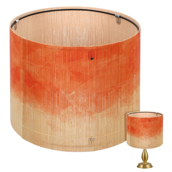 LEDMOMO Bamboo Drum Lampshade 1 Set Chandelier Lamp Cover Replacement for Pendant Floor Light E27