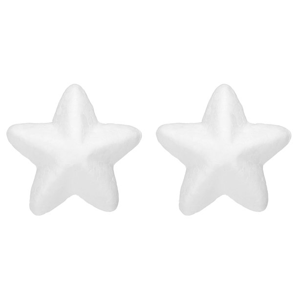 Espuma Estrellas para Bricolaje Artes y Artesanías 1.97x1.97 Pulgadas Poliestireno Estrellas para Navidad Árbol, Bricolaje Hogar Artesanía Proyecto Paquete de 2 Unique Bargains espuma del arte