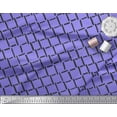 thumbnail image 2 of Soimoi Purple polyester Crepe Fabric Brush Stroke Abstract Decor Fabric Printed Yard 42 Inch Wide, 2 of 3
