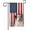 Australian Shepherd, variant on 4th of July Beautiful British Shorthair Cat Patriotic Cat Garden Flag for Outside Independence Day Home Yard Decor Banner Double Side 12.5x18 Inch
