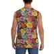 thumbnail image 4 of Balery Daisies Flowers Camisetas sin mangas para hombre, absorbe la humedad y protege contra el mal olor.-X-Large, 4 of 7