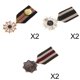 thumbnail image 1 of 6 piezas Vintage Unisex Estrella Insignias Broche Pin Joyas, 1 of 9