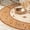 Beige Cream, variant on Rug Branch Majestic Traditional Persian Red Black Indoor Area Rug - 7'6" Round