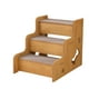 thumbnail image 2 of Escaleras de madera para mascotas, escaleras para perros, camas altas, rampa portátil, ligera y estable para gatos y perros. 3 pasos, 2 of 9