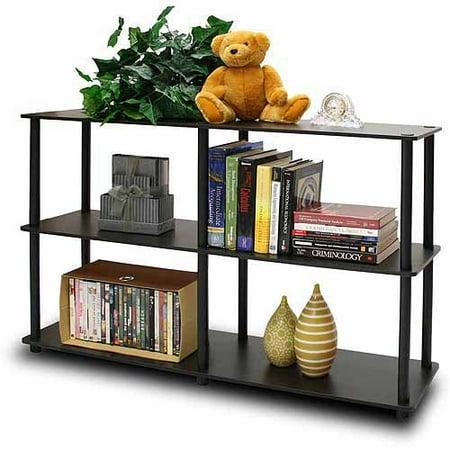 Furinno 99130 Turn-N-Tube No-Tools 3-Tier Double Size Storage Display Rack