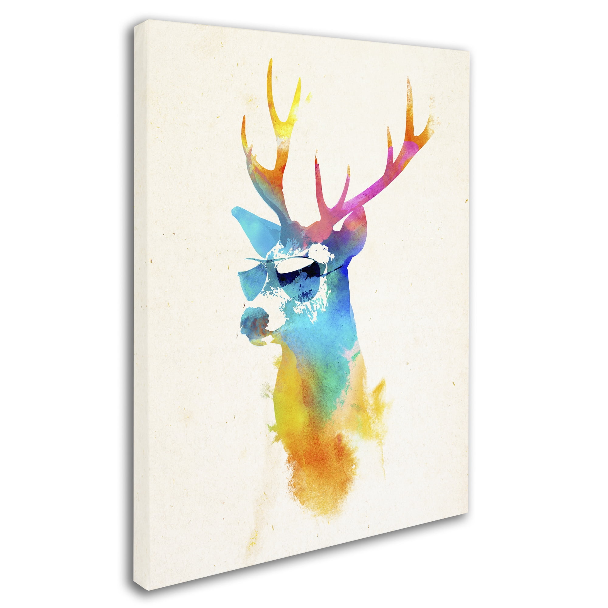Robert Farkas 'Sunny Stag' 14 x 19 Canvas Art