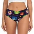 thumbnail image 1 of Fotbe Owls And Hearts Calzones Estampados para Mujer – Ropa Interior de Algodón, Cómoda, Suave y Elástica-3X-Large, 1 of 6