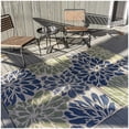 thumbnail image 3 of JONATHAN Y SANTA MONICA 4 x 6 Area Rug, Zinnia Floral Textured Weave - Orange/Cream, SMB110E-4, 3 of 7