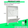 thumbnail image 5 of Shoe Storage Cabinet for Entryway with 2 Flip Drawers, Freestanding Shoe Organizer with Legs,Farmhouse Narrow Shoe Storage Cabinet for Entryway, Foyer, Hallway,Living Room, 5 of 8