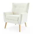 thumbnail image 2 of Elegant Button Tufted Accent Chair, Almond, 2 of 8