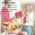 thumbnail image 6 of Fall Blanket, Cream Thanksgiving Fall Pumpkin Maple Leaf Gnome Blanket, Flannel Soft Warm Cozy Blanket for Sofa and Chair 50x60inch, 6 of 6