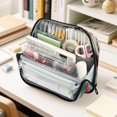 thumbnail image 6 of Standing Pencil Case with Base Large Capacity Stationery Pouch Pen Bag with Zipper for Women Men Dogs and Doghouses, 6 of 7