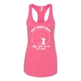 thumbnail image 2 of Wild Bobby, Can't Work Today My Arm Is In A Cast, Fishing, Women Racerback Tank Top, Hot Pink, X-Large, 2 of 5