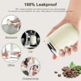 thumbnail image 4 of Coffee Cup Travel Mug 12 OZ Leakproof, Keep Ice & Hot Personal Coffee Cup, 350 ML Vacuum Insulated Tumbler, BPA-Free Stainless Steel, Reusable Coffee Cups, Gray, 4 of 4