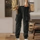 thumbnail image 4 of Pantalones largos para hombre, cintura elástica, transpirables, cómodos, suaves, informales, de playa, de poliéster, 4 of 4