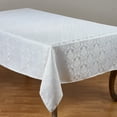 thumbnail image 2 of Saro Lifestyle White Damask Polyester Table Cloth, 2 of 5