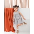 thumbnail image 4 of xiaxaixu Toddler Ribbed Sock Pair, Lacing Hem Elastic Cuff Middle Stockings, 4 of 7