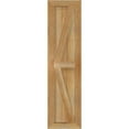 thumbnail image 3 of 10 3/4"W X 41"H Timbercraft Two 5 3/8" Boards Framed Board-N-Batten Shutters W/Z-Bar, Rough Sawn Western Red Cedar (Per Pair), 3 of 13