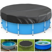 Andizun 12FT Round Above Ground Pool Winter Cover, for Above Ground Pools, Cold, UV, Weatherproof and Durable