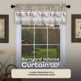 thumbnail image 2 of Cortina ACHIM Barnyard Valance Taupe 147x36 cm Poliéster, 2 of 6