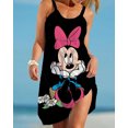 thumbnail image 1 of Vestido bohemio con estampado de dibujos animados de Disney para mujer, vestidos sin mangas con cuello en V, dobladillo suelto de verano, Vestido de playa elegante, 1 of 5