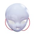 thumbnail image 1 of Furry Head White DIY Painted Cartoon Prop Masquerade Party Halloween Day Party Party Halloween Party 9 Party Halloween Party 9 Party Halloween Party 9 Party Halloween Party 9 Party Halloween Party 9, 1 of 3