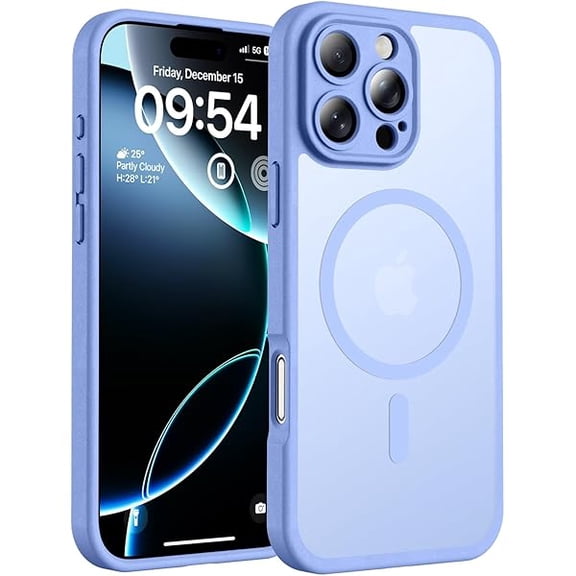 Eryueer for Phone 16 Pro Max Case, Compatible with Magsafe Charger, Full Camera Protection, Drop Protection, Translucent Matte Phone Case for iPhone 16 Pro Max 6.9 inch