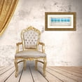 thumbnail image 3 of Anonymous 14x8 Gold Ornate Wood Framed with Double Matting Museum Art Print Titled - Vintage Ocean Window Panorama, 3 of 4