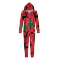 thumbnail image 5 of Odeerbi Christmas Onesie Pajamas for Family Holiday Hooded Sleep Jumpsuit Long Sleeve Family Christmas Pajamas Matching Sets Mom Print Jumpsuit Sleepwear Xmas PJs Set Multicolor, 5 of 5
