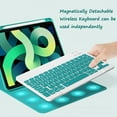 thumbnail image 3 of Keyboard Case for iPad 10.2" 9th 8th 7th Generation, Magnetically Detachable Wireless Keyboard with Mouse Pencil Holder for 10.2 inch iPad 9/iPad8/iPad7, 3 of 9