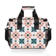 thumbnail image 7 of FORMRS Insulated Cooler Bag 24 Cans Capacity Soft Leakproof Lunch Box with Side Pockets, Flowers Geometric Pattern, 7 of 7