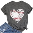thumbnail image 2 of Weikingp Short Sleeve Shirts for Women Running Shirts and Blouses Vintage Tops for Women Oversized Graphic Tees for Women Spring Tops Plus Size Graphic Tees for Women Gray 3XL, 2 of 3