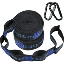 Genreen Hammock Tree Straps with Carabiners - Heavy Duty Swing Straps for Trees, Adjustable Hanging Straps for Hammocks (2-Pack)