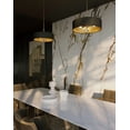 thumbnail image 7 of AFX  Celine Pendant Satin Brass/White, Gold - 18", 7 of 7