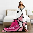 thumbnail image 4 of Hello Kitty Throw Blanket, Cozy Flannel Blankets For Boys Girls, Super Soft Warm Blanket For Couch Sofa Bed, 4 of 9
