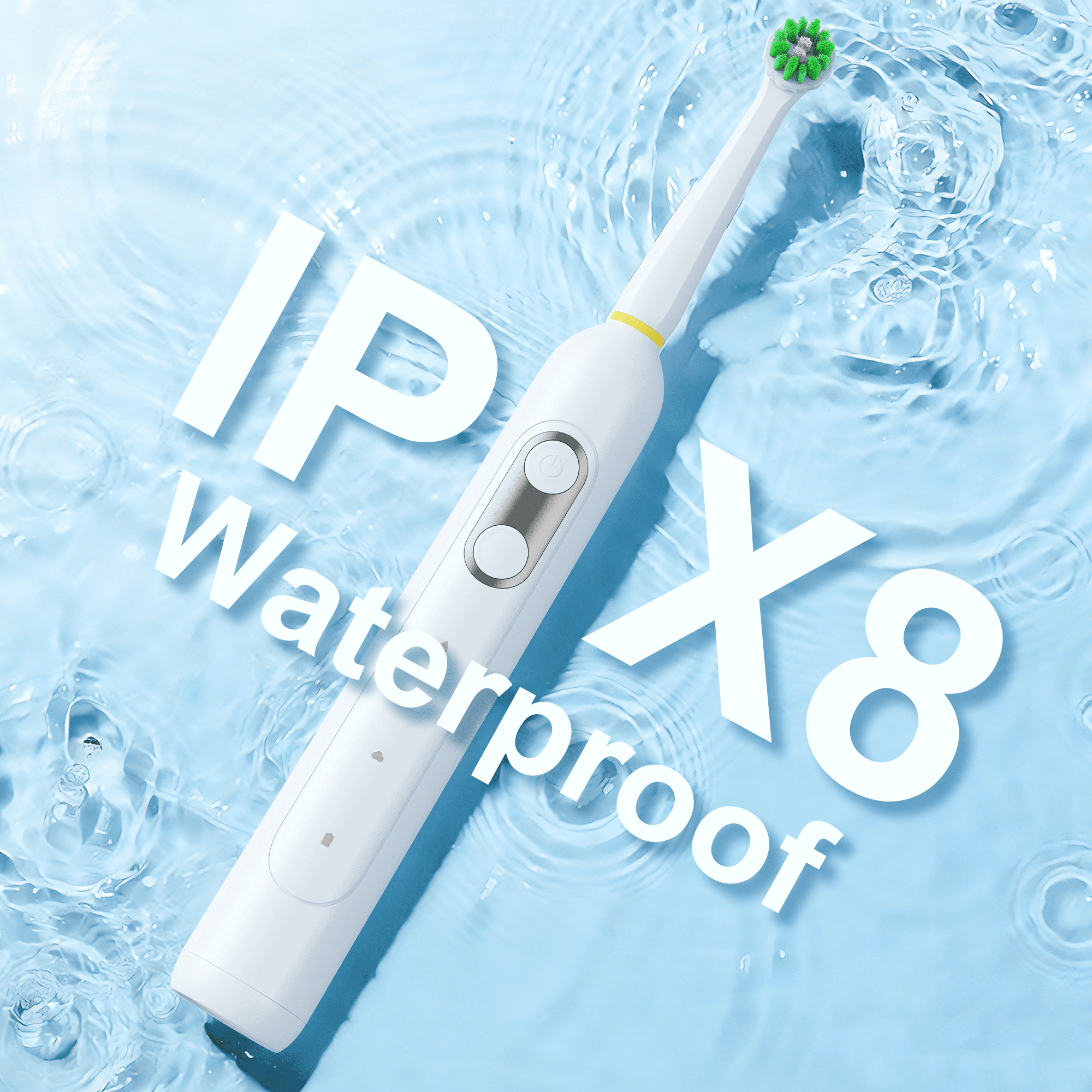 JUUTREN Electric Toothbrush for Adults, Sonic Rechargeable Toothbrush with 70-Day Battery Life, IPX8 Waterproof, Travel-Friendly, 3 Modes, 2 Brush Heads, 2-Minute Smart Timer