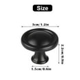 thumbnail image 2 of 30Pcs Kitchen Cabinet Knobs Round Drawer Handles Elegant Black Aluminum Alloy for Home Decor, 2 of 6