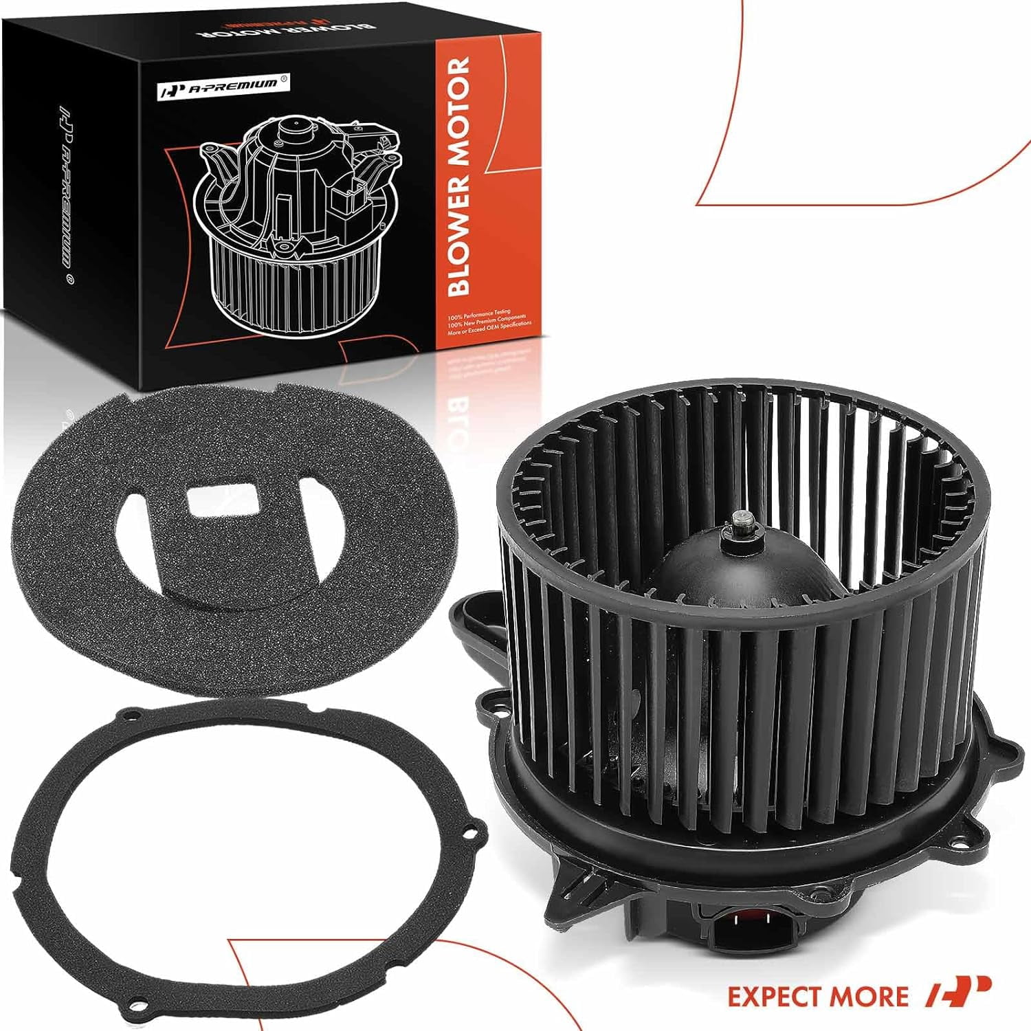 A-Premium Heater Blower Motor with Fan Cage Replacement for Ford F-150 F-250 2000-2003 Expedition Lincoln Navigator Blackwood