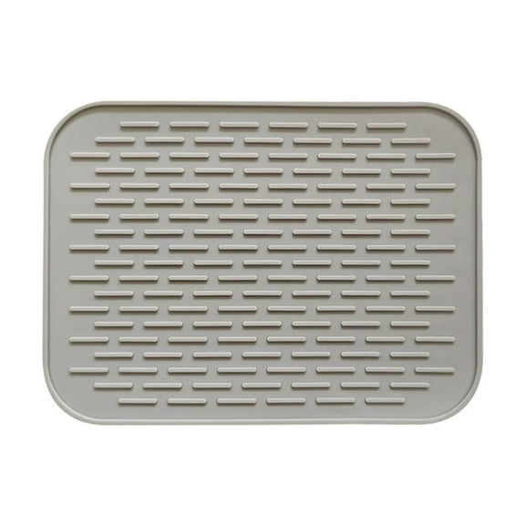 Kaireo Insulation Pad Gray,Silicone Trivet Pot Mat for Countertop Trivest Pads Heat Table Placemats Kitchen Silicone Heat Table Mat Non Slip Pot Pan Holder Pad Cushion