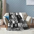 thumbnail image 5 of Blanket Patrick Swayze Soft and Comfortable Warm Fleece Throw Blankets Yoga Blankets Beach Blanket Picnic Blankets Gift for Dorm room office decor Sofa Bed Camping Travel All Season, 5 of 6