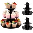 thumbnail image 1 of Muyoka Soporte para cupcakes de 3 niveles, negro Muyoka Hogar, 1 of 7