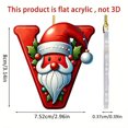 thumbnail image 2 of Christmas with Lights Acrylic Hummingbird Ornament String Curtain Stained Glass Panel Birds Easter Eggs Decorative Large New Letter Ornaments For Christmas Tree Christmas Letters Ornaments A, 2 of 2