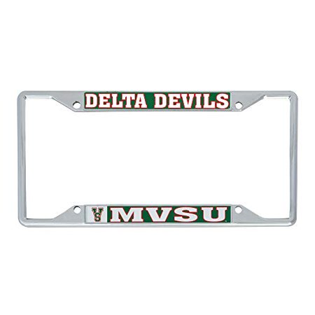 Mississippi Valley State University MVSU Delta Devils HBCU NCAA Metal License Plate Frame For Front Back of Car Officially Licensed (Mascot)