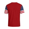 thumbnail image 4 of Fabrcox 1776-2026 250th Anniversary Usa Shirt Flag Print Short Sleeve 4th Of July T Shirts for Men Celebration Freedom Men's Patriotic T-Shirts Red M, 4 of 5