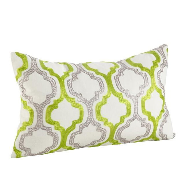 SARO 0011.M1220B 12 x20 in. Moroccan Tile Pattern Decorative Down Filled Throw Pillow Multi Color