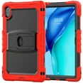 thumbnail image 2 of XYX For MatePad SE 2024 Case 11 inch AGS6-W00, 3in1 Heavy Duty Shockproof Tablet Case with Stand, Shoulder Strap, Red, 2 of 7