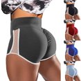 thumbnail image 4 of Joernso Women Sports Shorts High Waist Hip Lift Abdomen Tightening Hollow Out Push Up Yoga Shorts, 4 of 7