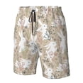 thumbnail image 4 of Balery Retro Bunny Flower Traje de Baño Estilo Hawaiano para Hombre, Shorts de Secado Rápido con Bolsillos-Medium, 4 of 6
