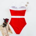thumbnail image 4 of JAKANYQ Women'S Triangle Swimsuit Splicing Large Size Solid Color Swimsuit Classic Versatile Swimwear, Xl, 4 of 4
