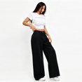 thumbnail image 6 of Mrmall Women'S Wide Leg Jeans Loose Drape Floor-Length Casual Denim Pants Everyday Basic Pants, 6 of 6